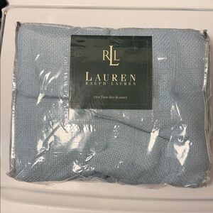Vintage Lauren Ralph Lauren Combed Cotton Woven Blanket THROW - 3 available
